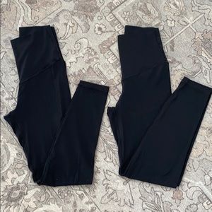 2 Aerie Chill. Play. Move. Black Leggings XS Short